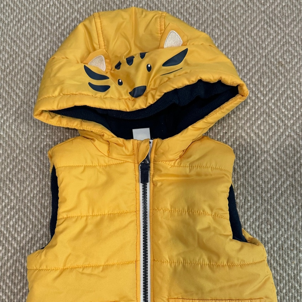 Little Me Yellow Puffer Vest